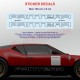 PORSCHE 914 classic side skirt decals kit vintage type 4