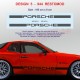 Kit sticker bas de caisse de PORSCHE 944