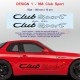 Kit sticker bas de caisse de PORSCHE 968