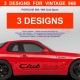 968 Seitenstreifen Aufkleber für PORSCHE 968