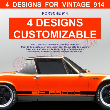PORSCHE 914 classic Seitenstreifen Aufkleber type 1