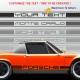 PORSCHE 914 classic Seitenstreifen Aufkleber type 1