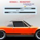 PORSCHE 914 classic Seitenstreifen Aufkleber type 1