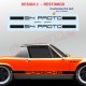 PORSCHE 914 classic Seitenstreifen Aufkleber type 1