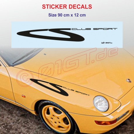 PORSCHE 914 classic side skirt decals kit vintage type 1