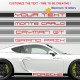 CAYMAN Anpassbar Seitenstreifen Aufkleber - Design 2