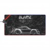 911 930 TURBO Black Beast LED Gaming Mouse Pad - Forged Carbon Look