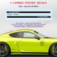 CAYMAN Customizable side skirt decals kit - Design 3