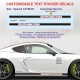 CAYMAN kit sticker bas de caisse personnalisable