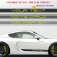 CAYMAN Customizable side skirt decals kit - Design 3