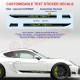 CAYMAN Customizable side skirt decals kit - Design 3