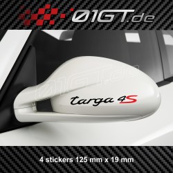 4 sticker decal 911 TARGA logo for Porsche mirror