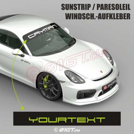 Sunstrip with Customizable Text