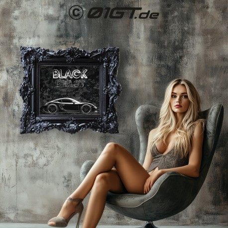 Porsche CAYMAN GT4 RS Black Beast Wall Poster