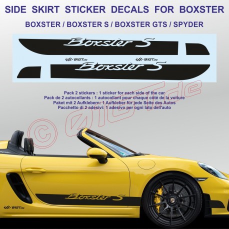 BOXSTER kit sticker pour portes latérales et pare-chocs avant