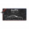 CAYMAN GT4 RS Black Beast - Tapis de souris Gaming à LED - Look carbone forgé