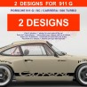 Kit sticker bas de caisse pour PORSCHE 911 G / 930 Turbo