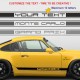 Anpassbar Seitenstreifen Aufkleber für PORSCHE 911 964 RS