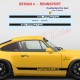 Anpassbar Seitenstreifen Aufkleber für PORSCHE 911 964 RS