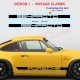 Anpassbar Seitenstreifen Aufkleber für PORSCHE 911 964 RS