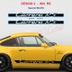 Kit sticker bas de caisse CARRERA pour PORSCHE 911 964 RS