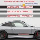 Kit sticker bas de caisse personnalisable bicolore pour PORSCHE 911 996
