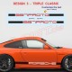 Kit sticker bas de caisse personnalisable bicolore pour PORSCHE 911 997
