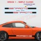 Kit sticker bas de caisse personnalisable bicolore pour PORSCHE 911 997