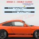 Kit sticker bas de caisse personnalisable pour PORSCHE 911 997