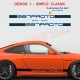 Kit sticker bas de caisse personnalisable pour PORSCHE 911 997