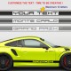 Kit sticker bas de caisse personnalisable pour PORSCHE 911 991