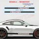 Kit sticker bas de caisse personnalisable bicolore pour PORSCHE 911 992