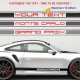 Anpassbar Seitenstreifen Aufkleber für PORSCHE 911 992