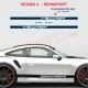 Anpassbar Seitenstreifen Aufkleber für PORSCHE 911 992