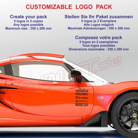 Kit de 10 autocollants sur mesure - 100% personnalisable