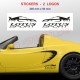 4 sticker decal CARRERA logo for Porsche 911 mirror