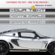 Kit sticker bas de caisse personnalisable pour LOTUS Exige Elise