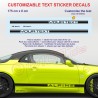 Customizable side skirt decals kit for ALPINE A110