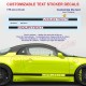Two-Tones Customizable side skirt decals kit for ALPINE A110