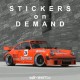 Aufkleber auf Anfrage für Sportwagen - Racing Trackday Restomod Rennsport