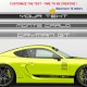 CAYMAN Customizable side skirt decals kit - Design 3