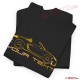 T-shirt with PORSCHE 718 BOXSTER silhouette - Customizable Text