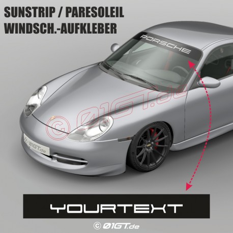 Pare-soleil 135 cm avec texte personnalisable