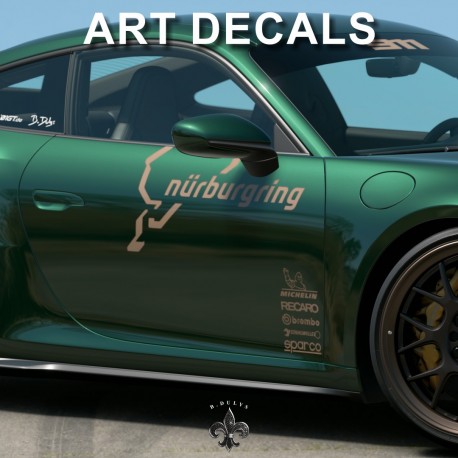 PORSCHE 911 Nürburgring ART DECALS personnalisation by Dulys