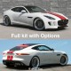 Dopple streifen 40 cm Breite Aufkleber Logo für JAGUAR F-TYPE