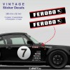 FERODO RACING vintage sticker decals for PORSCHE
