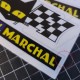 Kit de 2 autocollant S.E.V. MARCHAL vintage pour Porsche
