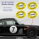 Cibié 4 vintage sticker decals for PORSCHE