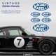 MAGNETI MARELLI 6 vintage sticker decals for PORSCHE