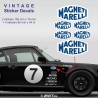 MAGNETI MARELLI design 2 - 6 vintage Aufkleber für PORSCHE